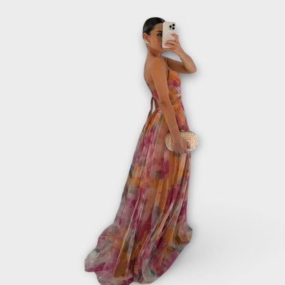 Annai | Elegante, handgemaakte lange jurk