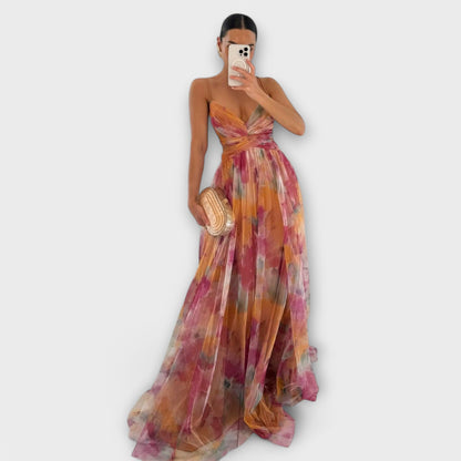 Annai | Elegante, handgemaakte lange jurk