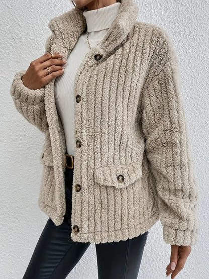 Nova™ | Dubbelzijdige Fluwelen Knoopcardigan