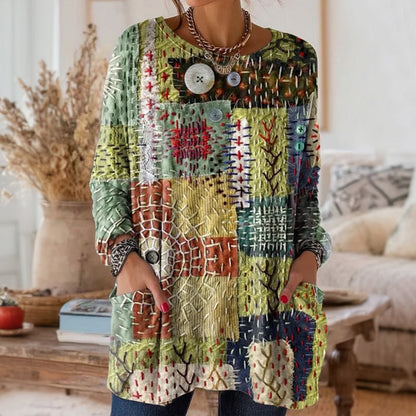 Vintage casual blous