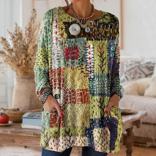 Vintage casual blous