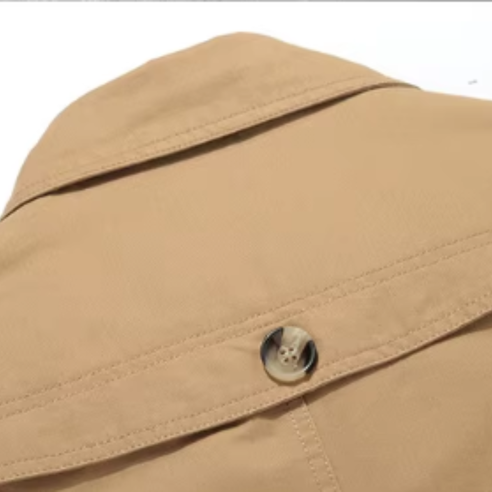 Étienne™ | Elegante Gewatteerde Trenchcoat voor Mannen