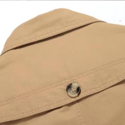 Étienne™ | Elegante Gewatteerde Trenchcoat voor Mannen