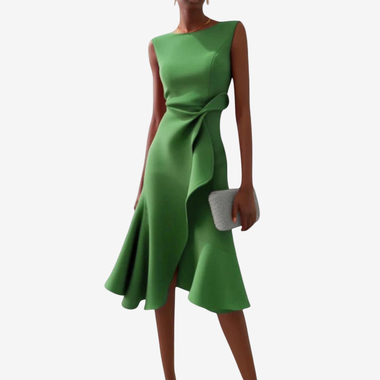 Eliana | Elegante midijurk met asymmetrische snit