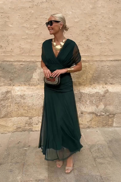 Lorenza™ | Elegante maxi-jurk met V-hals