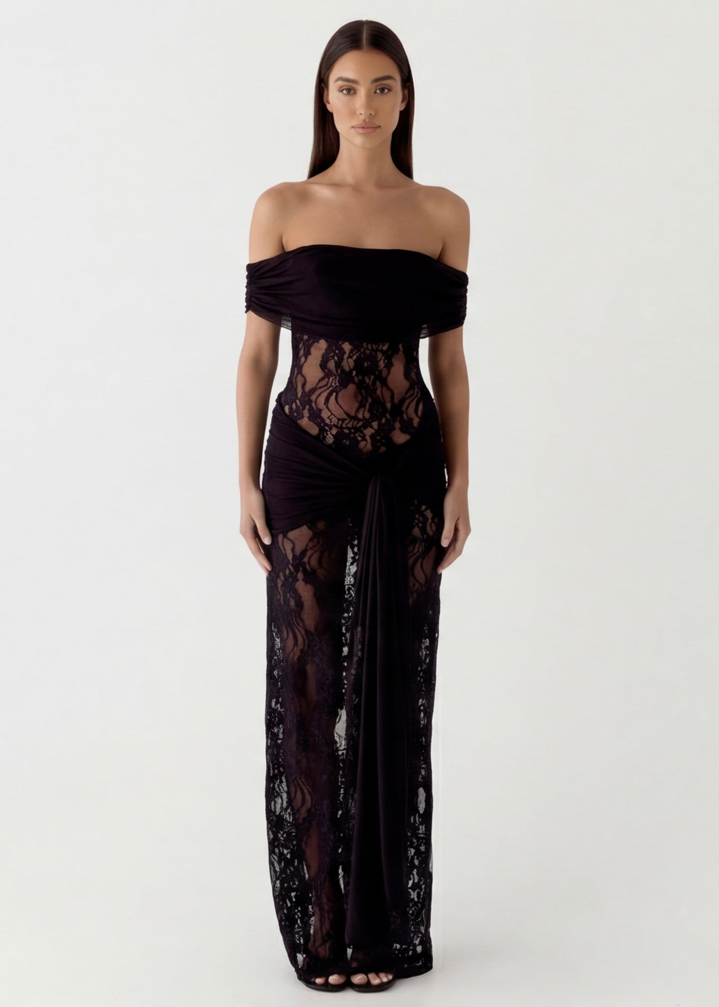 Virexo | Kanten maxi-jurk
