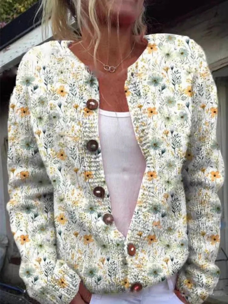 LILA | Gebloemde Cardigan