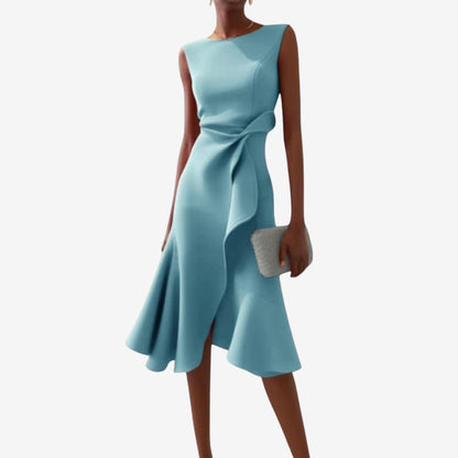 Eliana | Elegante midijurk met asymmetrische snit
