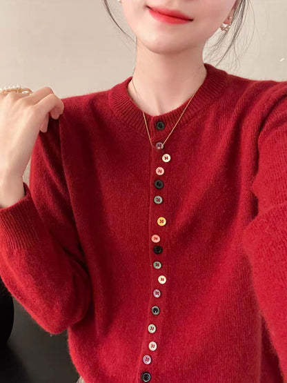 Aaliyah™ | Elegante Gebreide Cardigan met Knopen