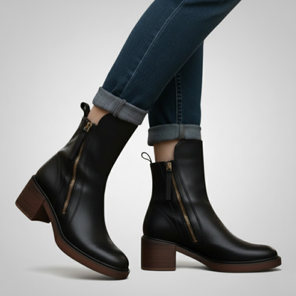 Veronica | Elegante en tijdloze orthopedische enkellaarsjes