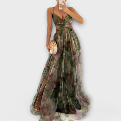 Annai | Elegante, handgemaakte lange jurk