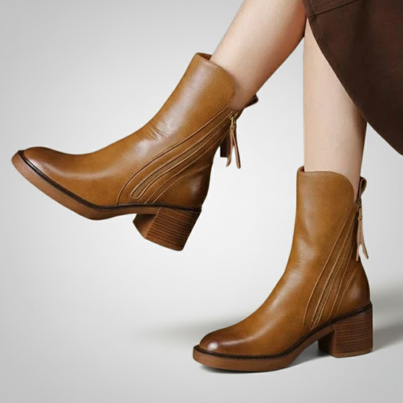 Veronica | Elegante en tijdloze orthopedische enkellaarsjes