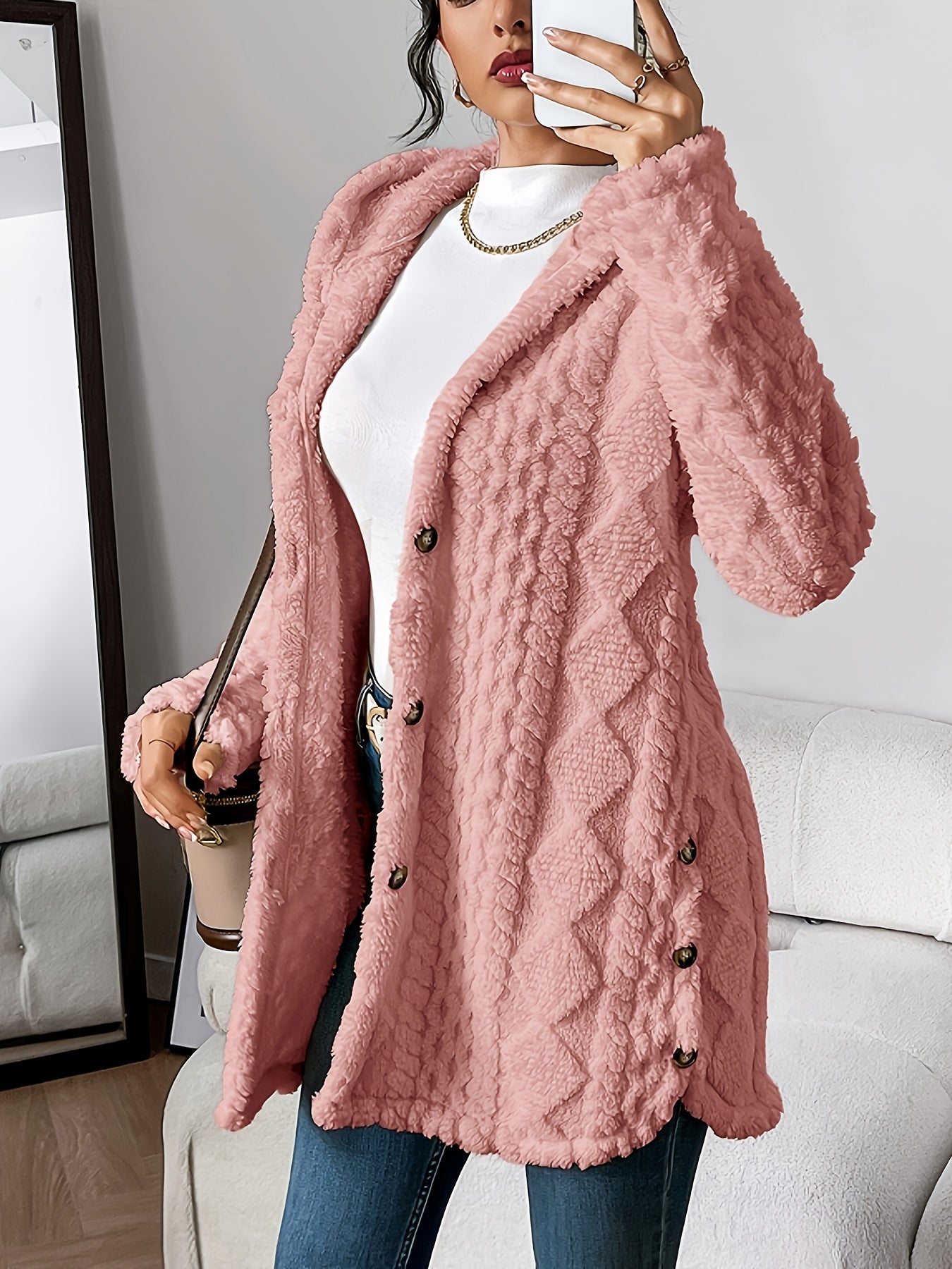 Chateau Elise™ | Luxe Gebreide Hoodie Cardigan