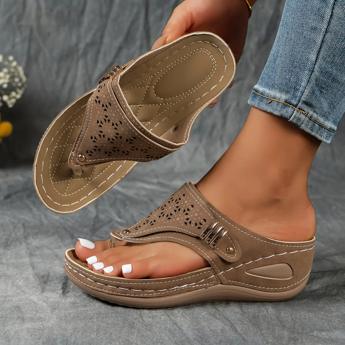 Élodie™ - Sandalen met sleehak en open teen voor dames