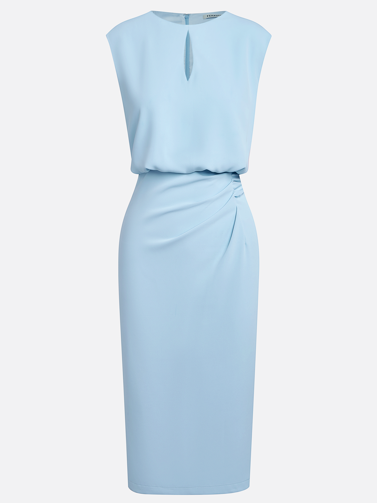 Valentina™ | Midi-jurk met drapering aan de zijkant en een verfijnde uitstraling