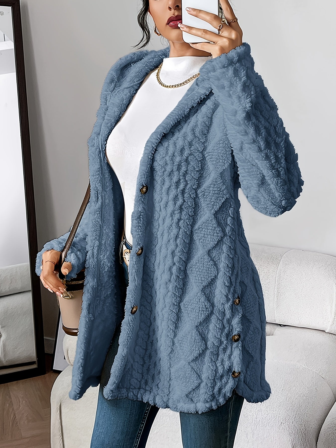 Chateau Elise™ | Luxe Gebreide Hoodie Cardigan