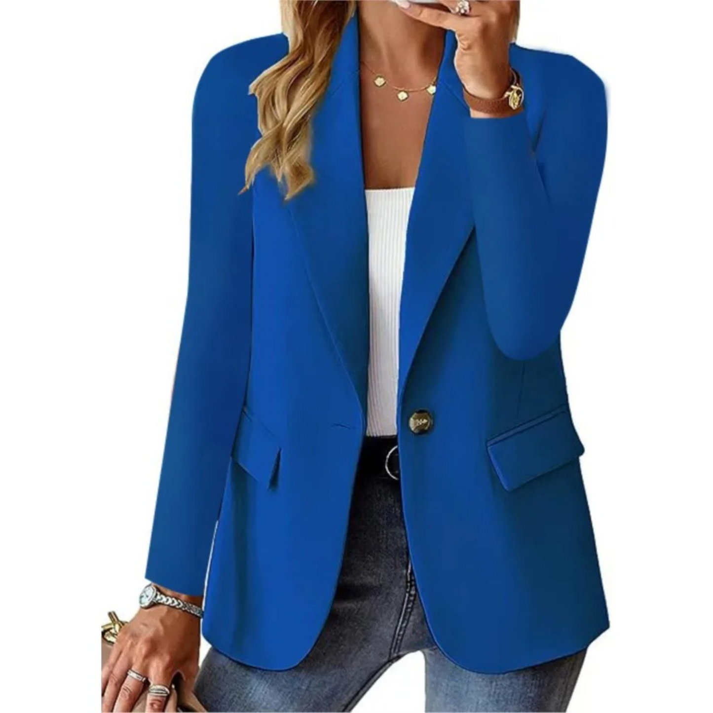 Vivienne | Op maat gemaakte blazer met lange mouwen