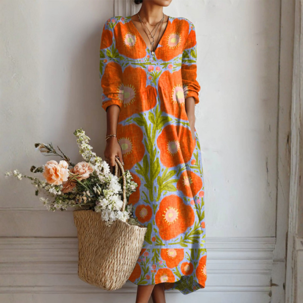 Claire™ - Betoverende bloemenjurk