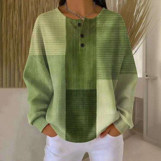 Vintage sweatshirt met kleurblokken
