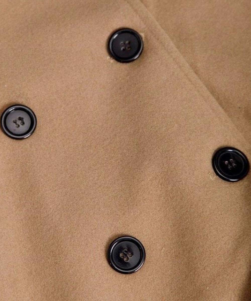VIREXO™ | MANTEL VAN WOOL MET DOUBLE KNOPEN