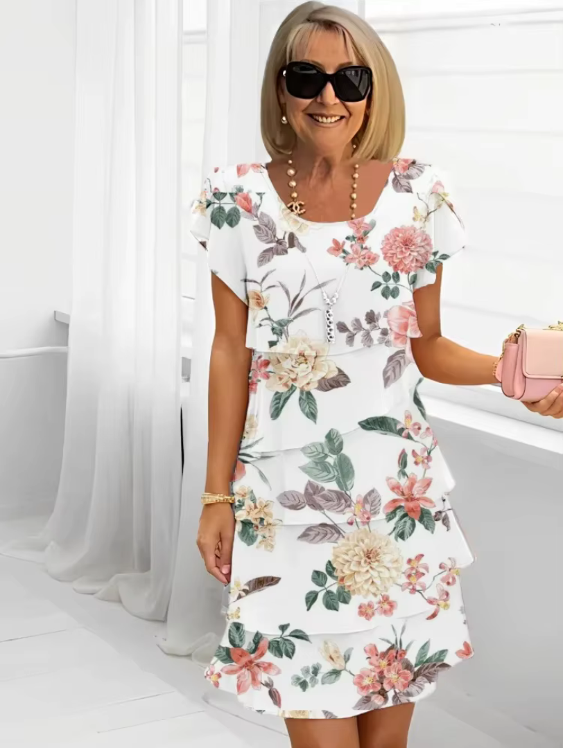 Dafne™ Bloemen Comfort Jurk