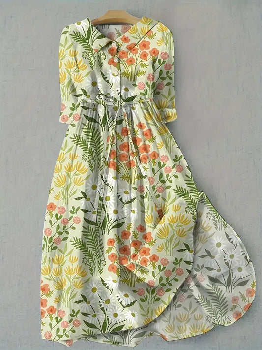 Florine | Frisse lentejurk met bloemenprint