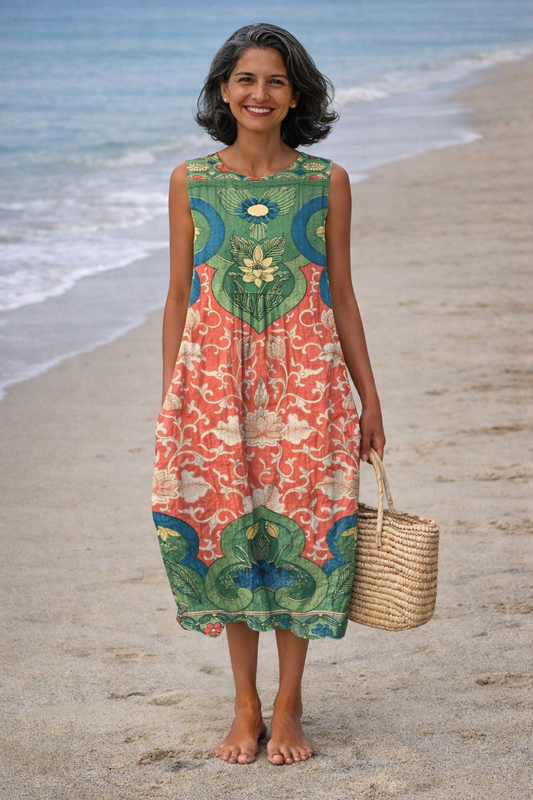 Vera | Bohemien midi-jurk