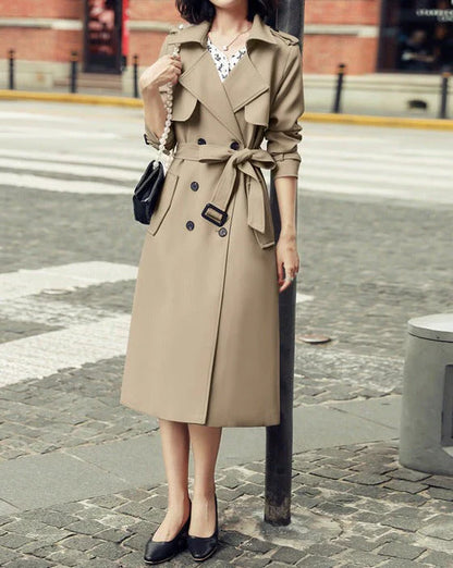 Trenchcoat met Dubbele Knopenrij