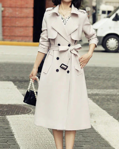 Trenchcoat met Dubbele Knopenrij
