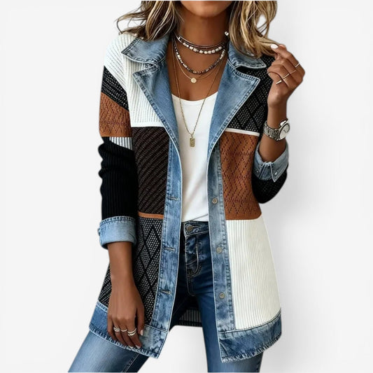 Emilia™ Jas van gemengd denim