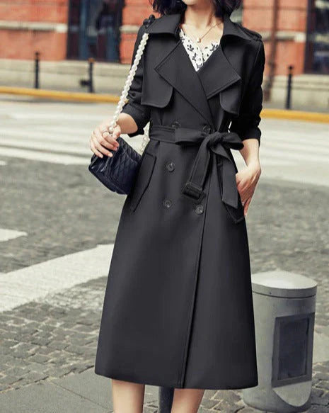 Trenchcoat met Dubbele Knopenrij