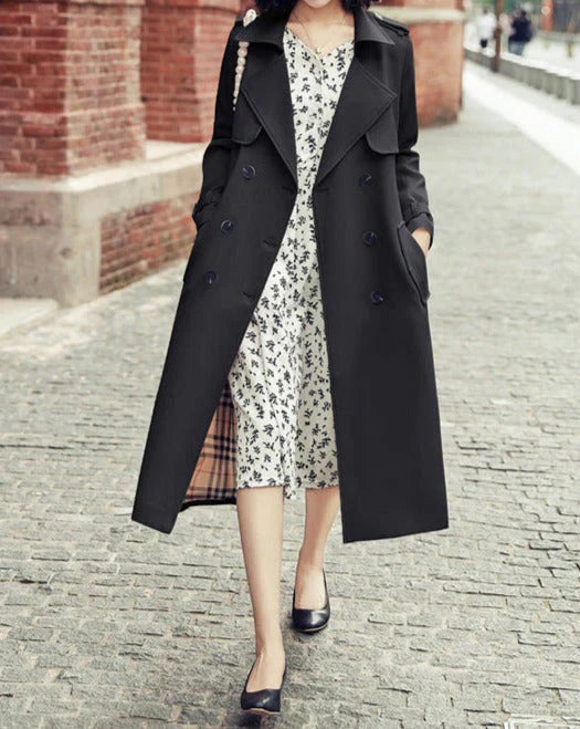 Trenchcoat met Dubbele Knopenrij