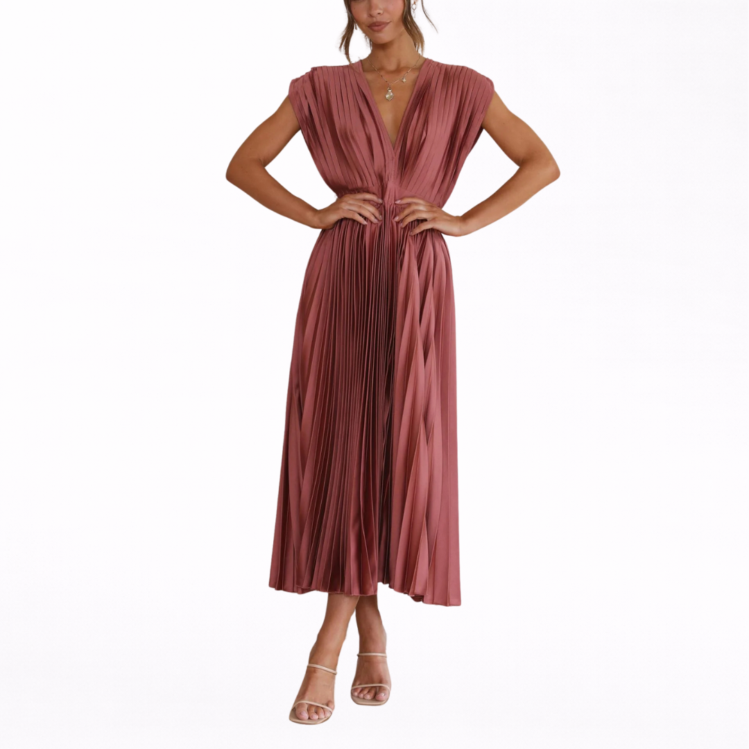 Isla | Elegante geplooide jurk