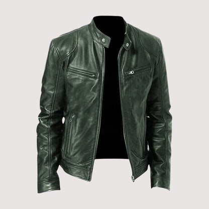 Virexo™ | Heren Leren Jas