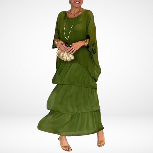 Hylda™ Artistieke losse maxi-jurk