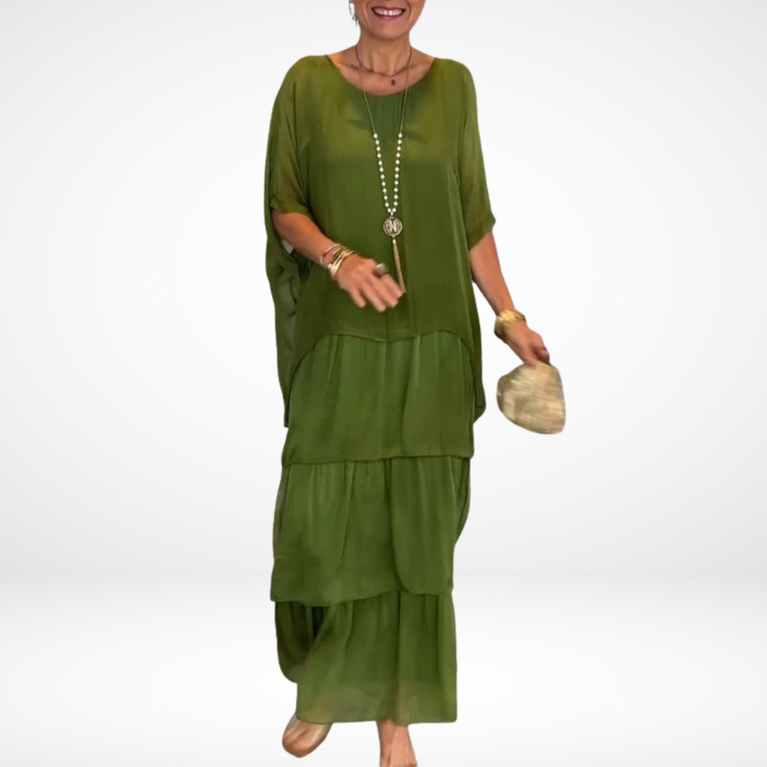 Hylda™ Artistieke losse maxi-jurk