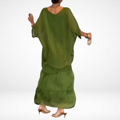 Hylda™ Artistieke losse maxi-jurk