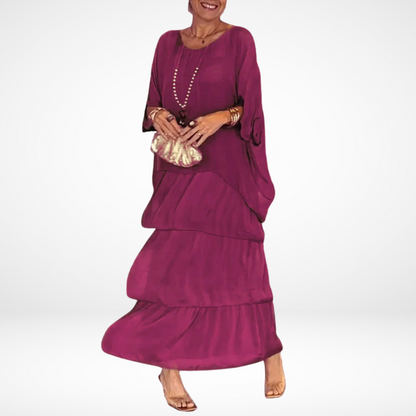 Hylda™ Artistieke losse maxi-jurk