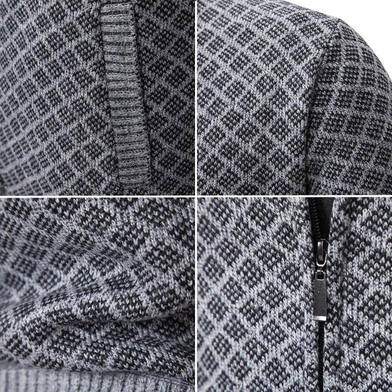 Virexo | Gebreid Vest met Rits