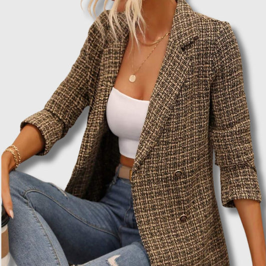 Sabine - Dames Chic Tweed Blazer Limited Edition