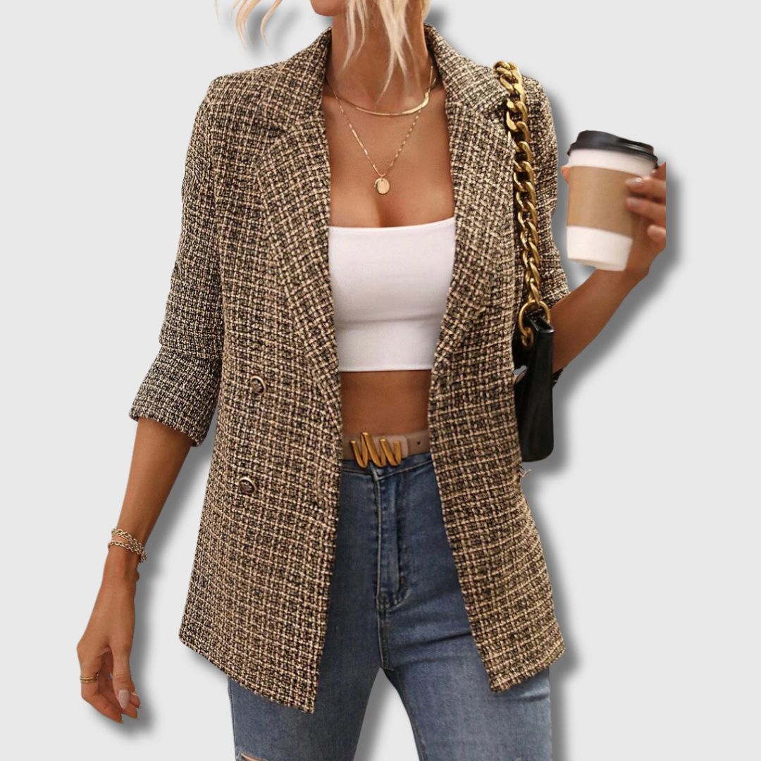 Sabine - Dames Chic Tweed Blazer Limited Edition