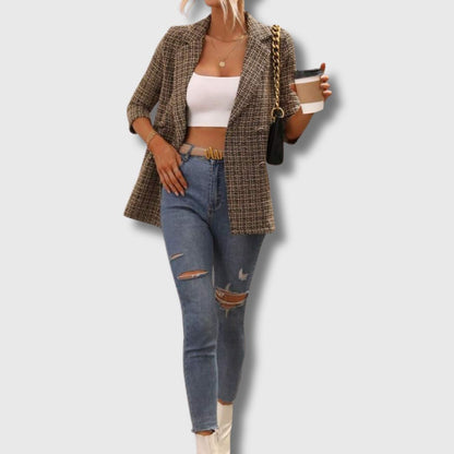 Sabine - Dames Chic Tweed Blazer Limited Edition