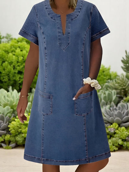 Claire™ | Denim Jurk