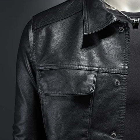 Virexo | Premium Leren Jas in Moto-Stijl