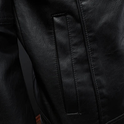 Virexo | Premium Leren Jas in Moto-Stijl