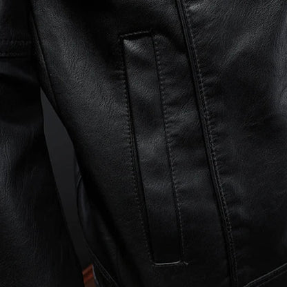 Virexo | Premium Leren Jas in Moto-Stijl