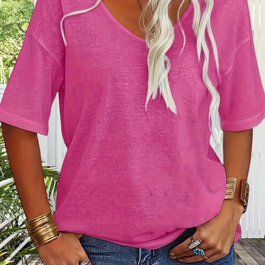 Cally | Blouse met relaxte pasvorm
