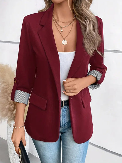 Flor™ | Blazer met driekwartmouwen