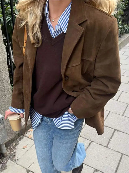 EMMA | Modieuze Blazer met Revers en Zakjes