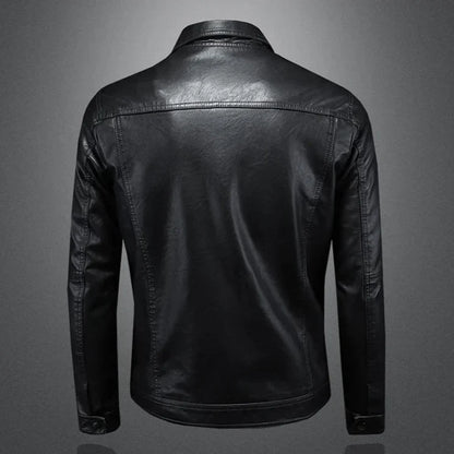 Virexo | Premium Leren Jas in Moto-Stijl
